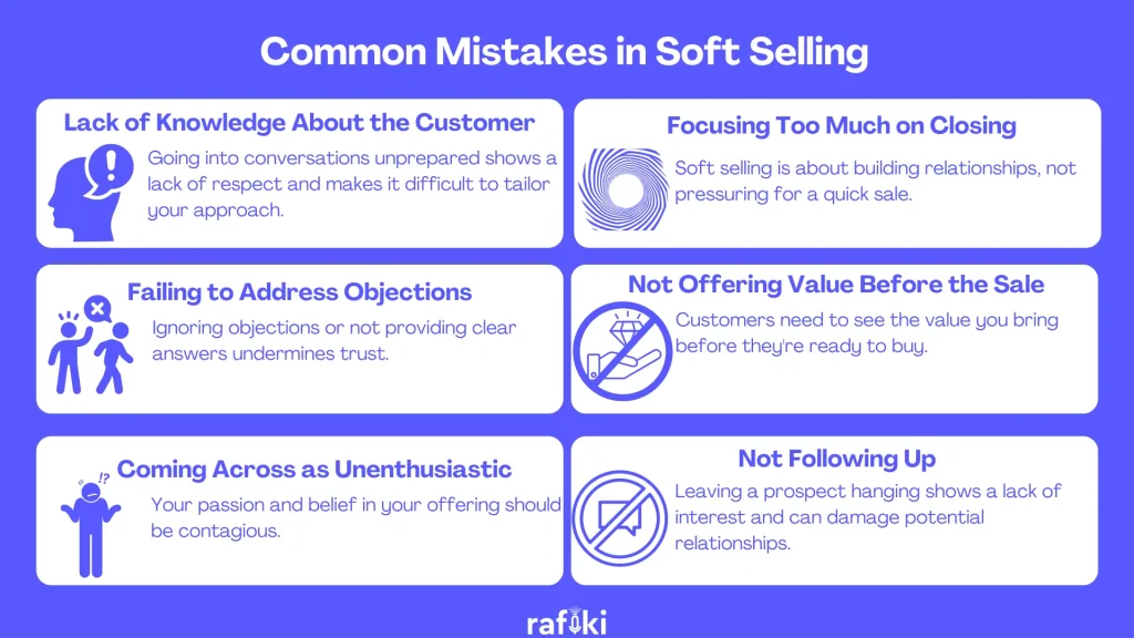Common Mistakes in Soft Selling