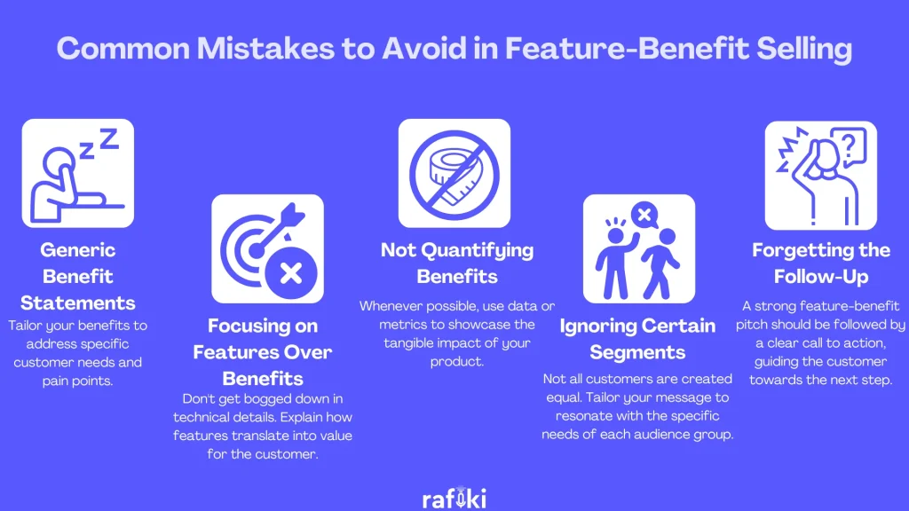 Common Mistakes to Avoid in Feature-Benefit Selling