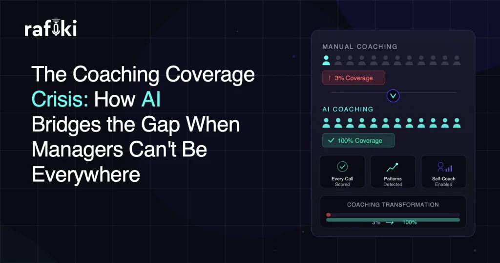 The Coaching Coverage Crisis: How AI Sales Coaching Bridges the Gap When Managers Can't Be Everywhere