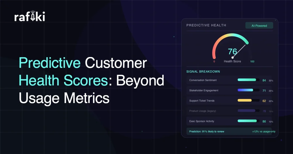 Predictive Customer Health Scores: Beyond Usage Metrics