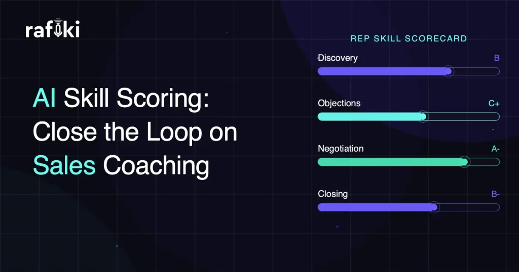 AI Skill Scoring: Close the Loop on Sales Coaching