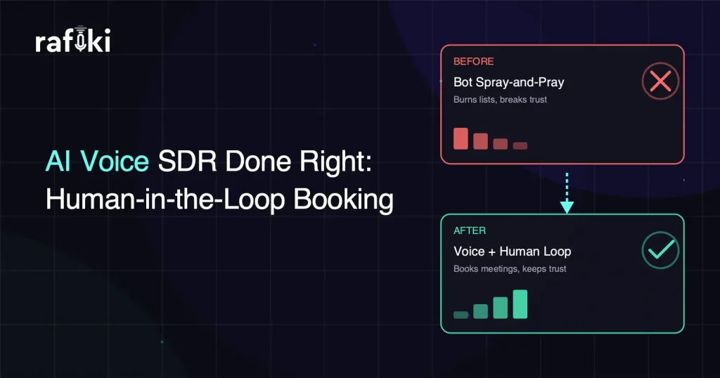 AI Voice SDR Done Right: Human-in-the-Loop Booking