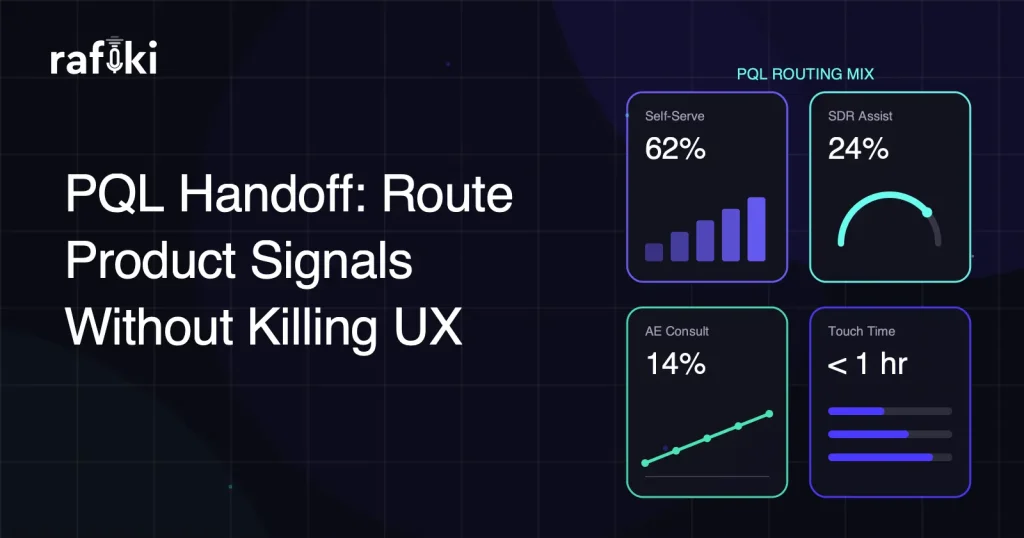 PQL Handoff: Route Product Signals Without Killing UX