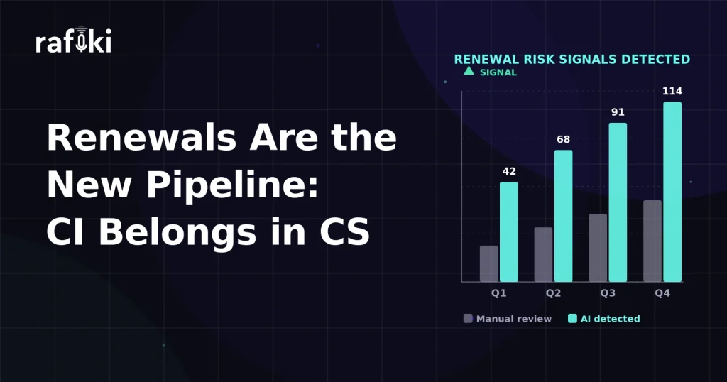 Renewals Are the New Pipeline: CI Belongs in CS