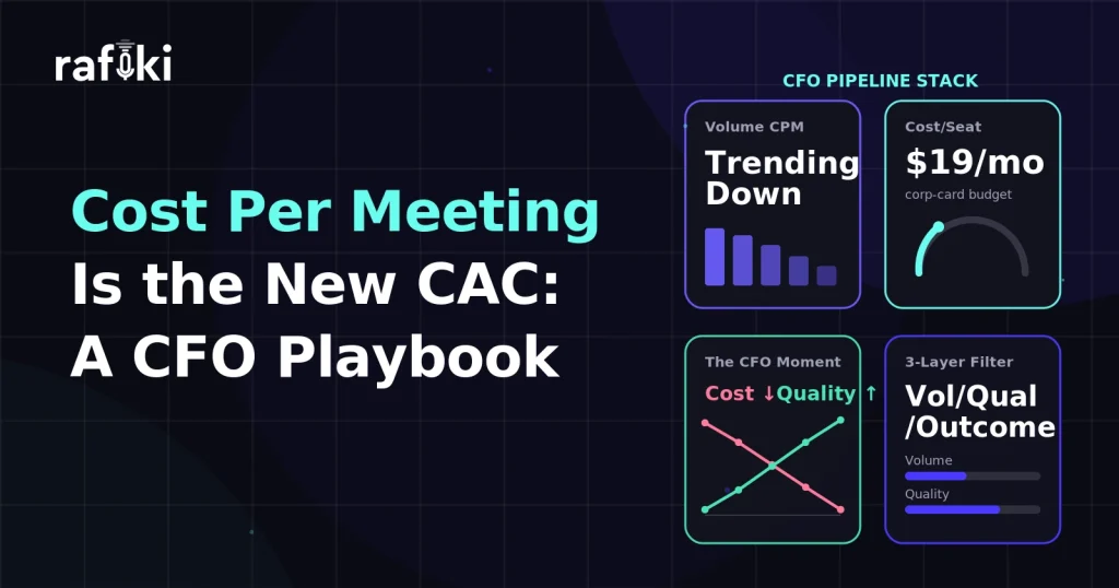 Cost Per Booked Meeting Is the New CAC: A CFO Playbook