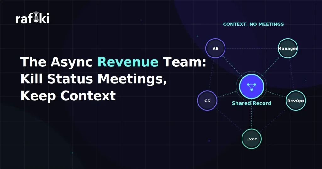 The Async Revenue Team: Kill Status Meetings, Keep Context