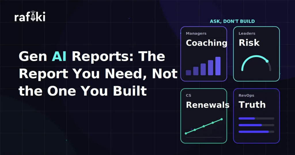 Gen AI Reports: The Report You Need, Not the One You Built