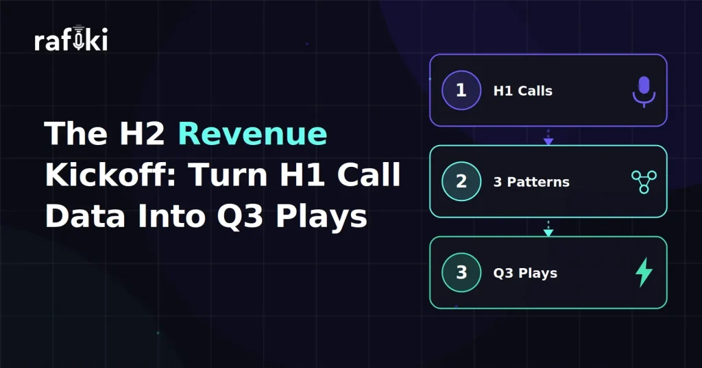 The H2 Revenue Kickoff: Turn H1 Call Data Into Q3 Plays