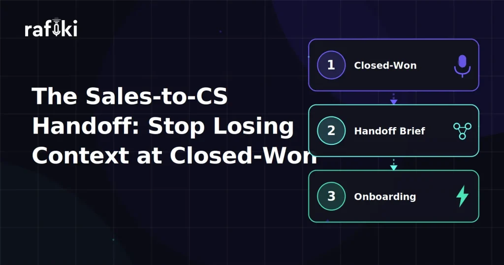 The Sales-to-CS Handoff: Stop Losing Context at Closed-Won