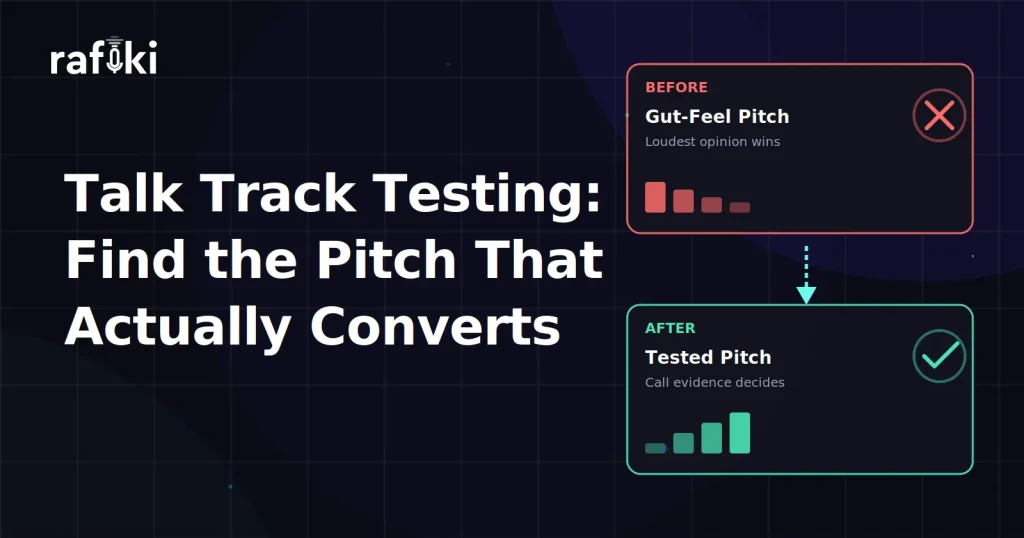 Talk Track Testing: Find the Pitch That Actually Converts