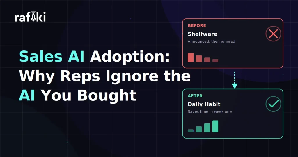 Sales AI Adoption: Why Reps Ignore the AI You Bought