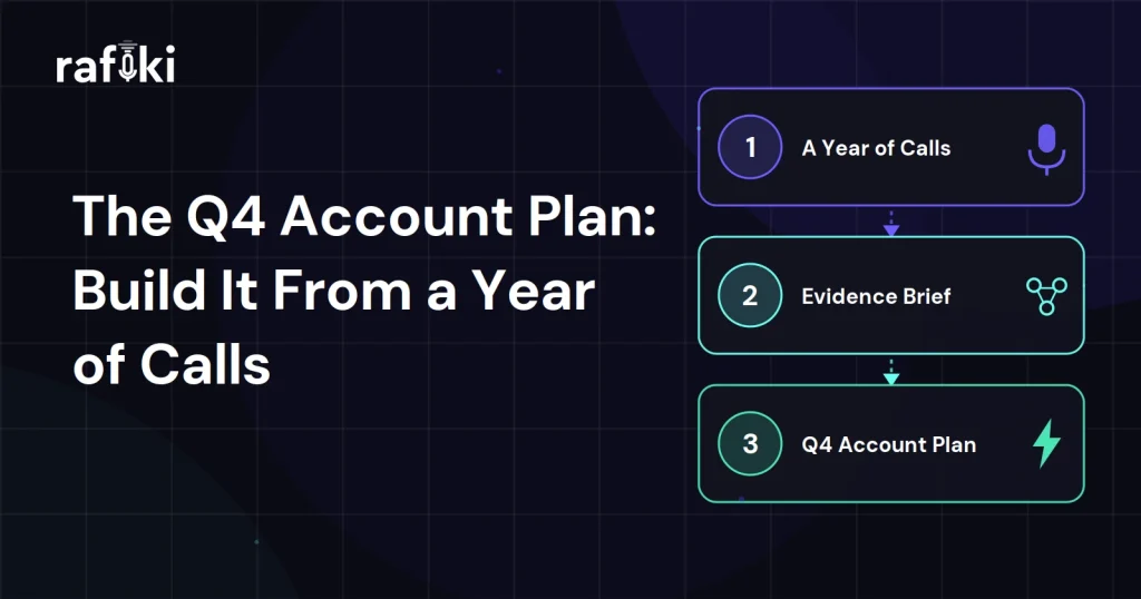 The Q4 Account Plan: Build It From a Year of Calls
